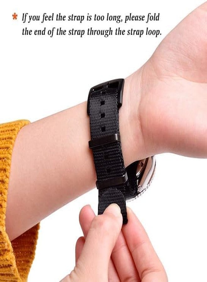 ريتشي سوار ساعة نايلون فاخر من ريتشي، هدية مثالية لعيد الميلاد، مزود بإبزيم متين، متوفر بمقاسات 18 مم، 20 مم، و22 مم. سوار ساعة نايلون فاخر مستوحى من حزام الأمان، مناسب للرجال والنساء، هدية مميزة، هدية رائعة للرجال. - Image 4